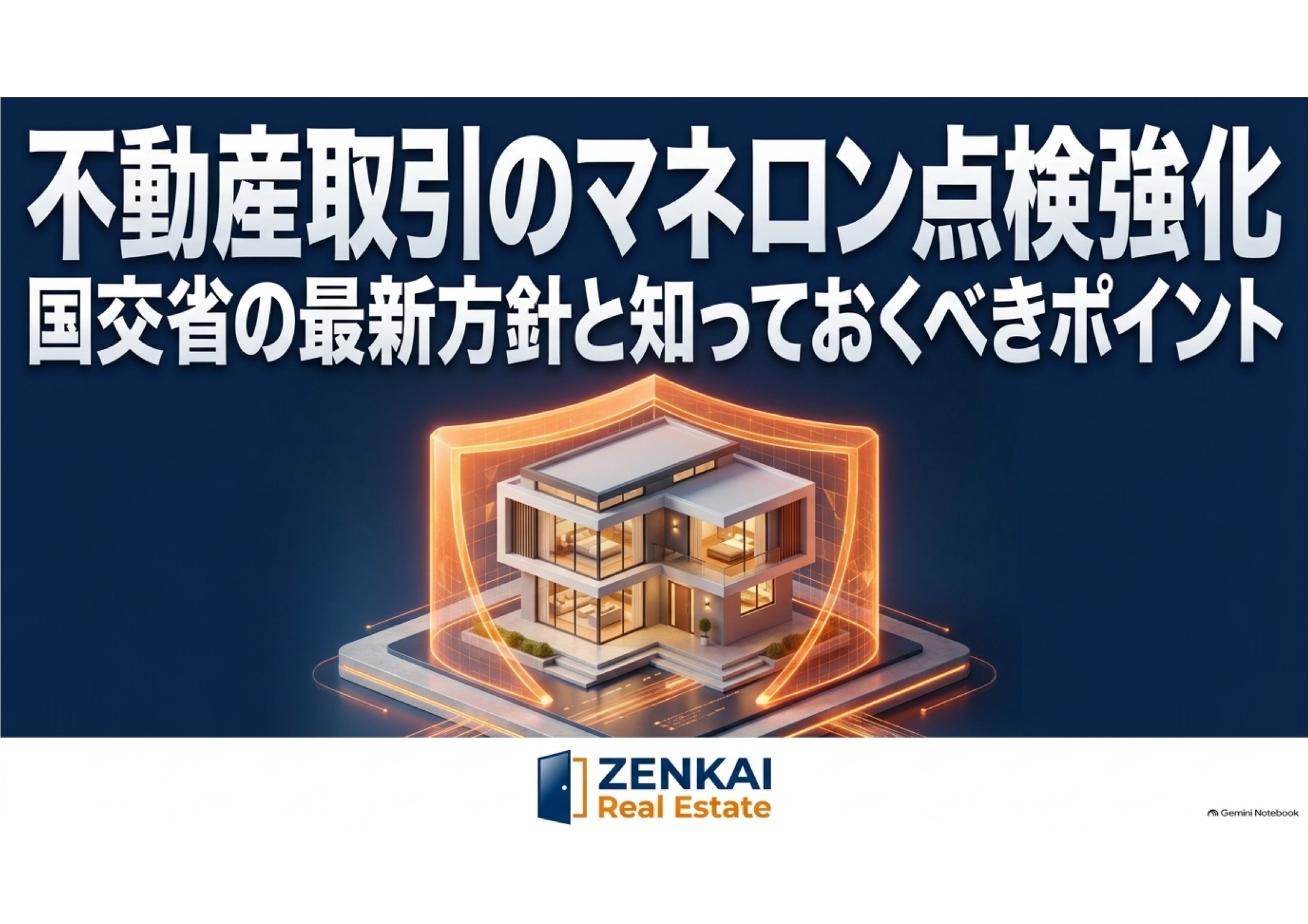 不動産取引のマネロン(資金洗浄)点検強化と個人投資家への影響の画像
