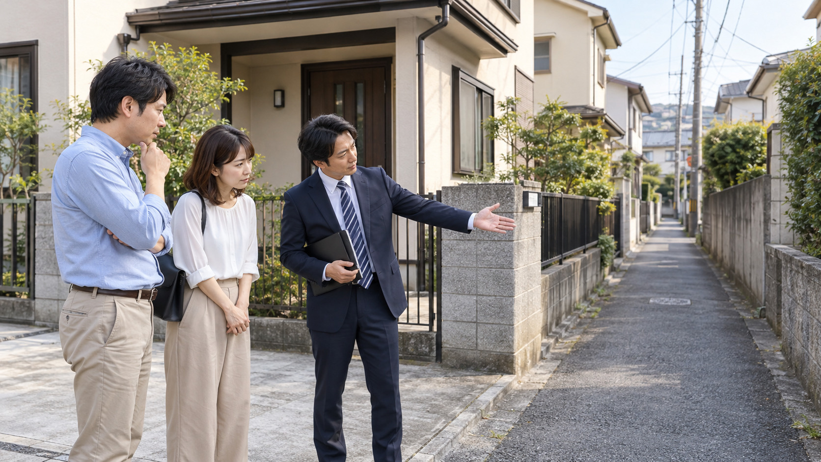 中古戸建ての前面道路が私道でも購入できる？持分なし・通行権・掘削承諾・再建築の注意点の画像
