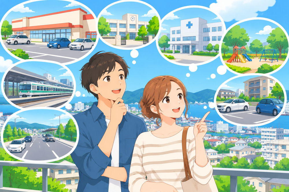 いわき市の部屋探しで確認したい周辺環境のポイントの画像