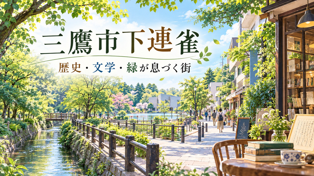 三鷹市下連雀の魅力を徹底紹介｜歴史・文学・交通・住みやすさの画像