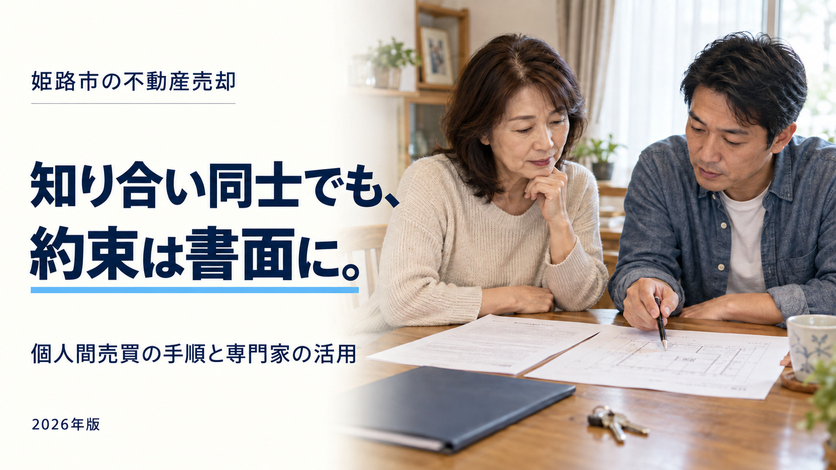 姫路市での不動産個人間売買の手順【2026年最新】｜トラブル防止に役立つ専門家活用の画像