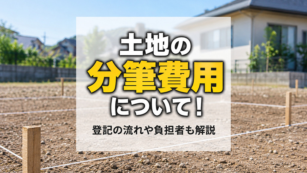 土地の分筆費用について！登記の流れや負担者も解説の画像