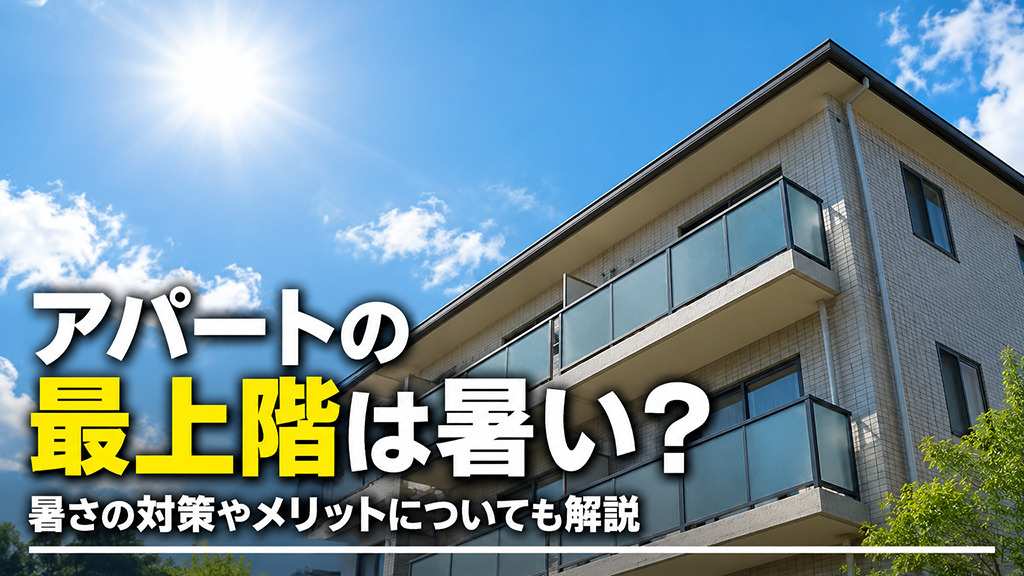 アパートの最上階は暑い？暑さの対策やメリットについても解説