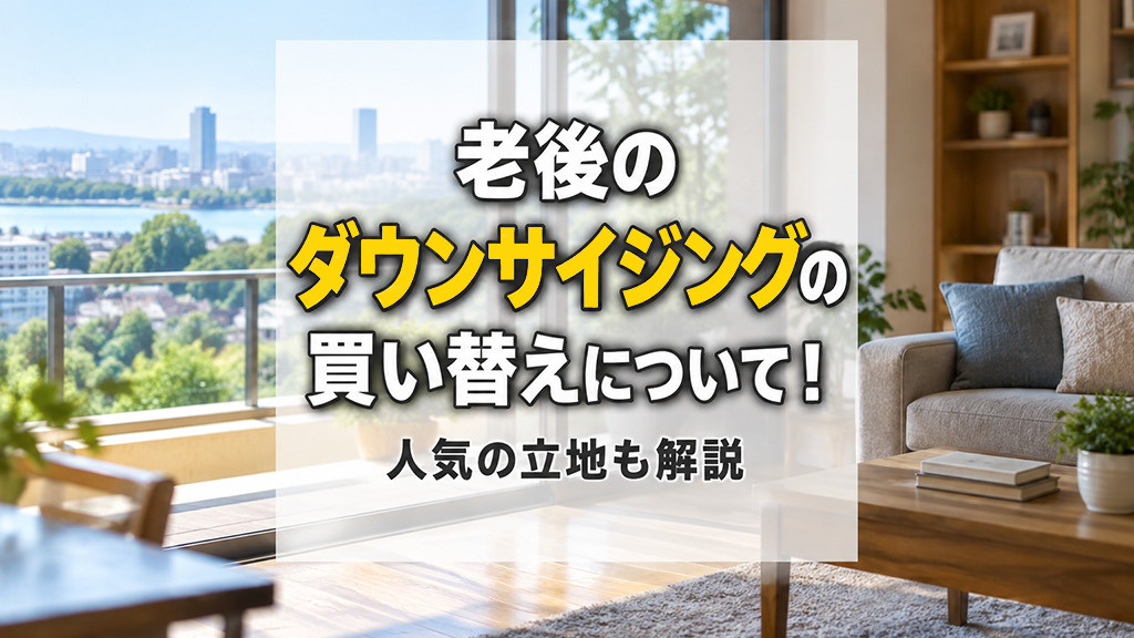 老後のダウンサイジングの買い替えについて！人気の立地も解説