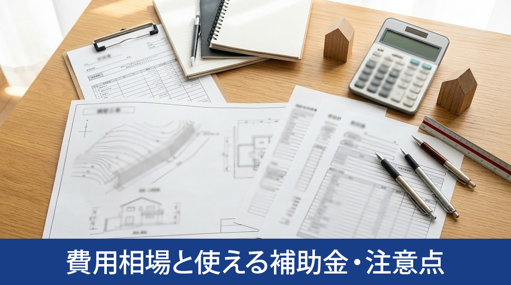 擁壁工事の費用相場と使える補助金・注意点