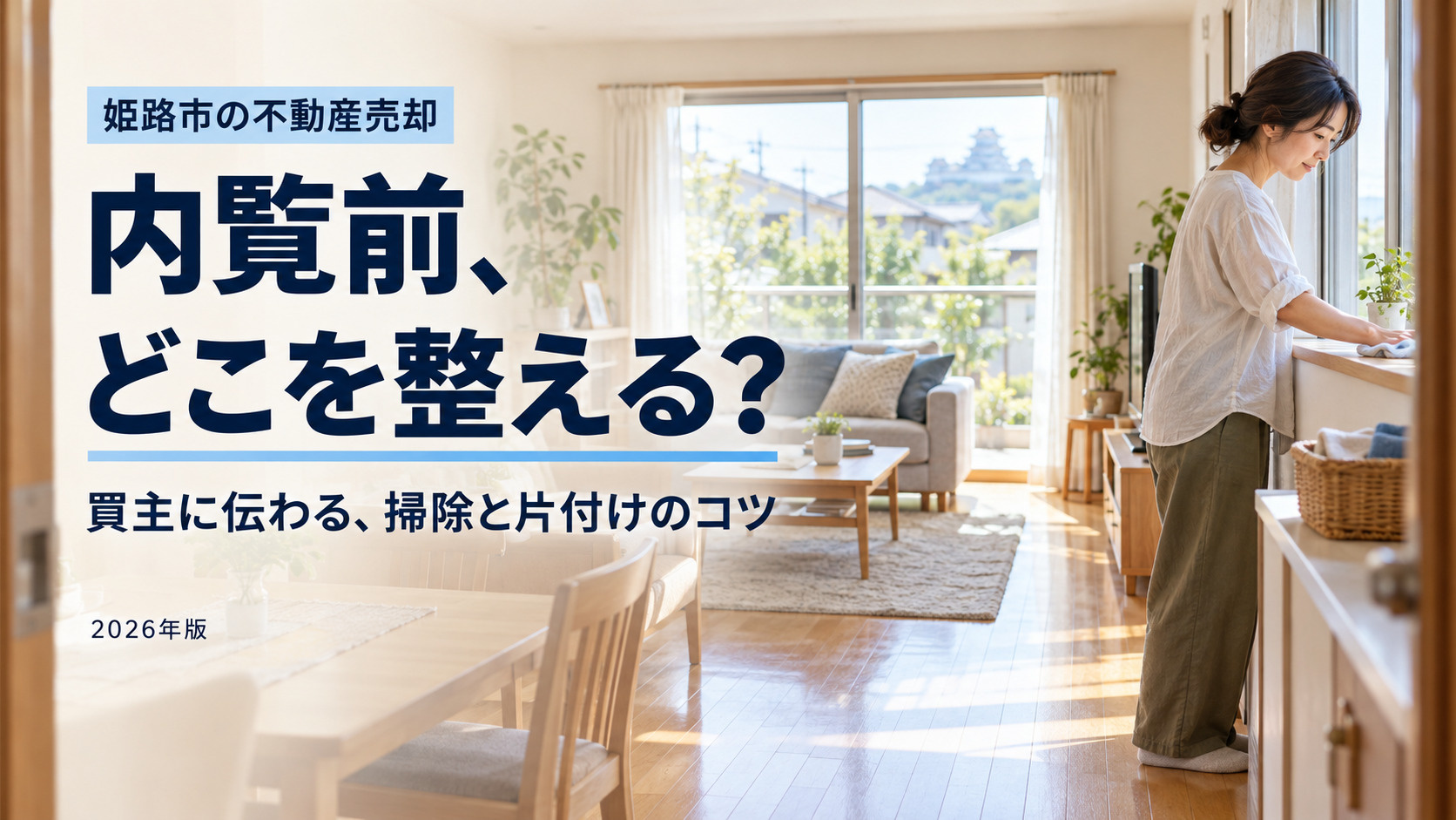 姫路市の不動産売却｜内覧で買主の心を掴む！【2026年最新】成約率を上げる掃除術の画像