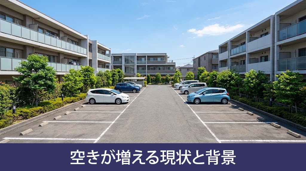 集合住宅の駐車場で空きが増える現状と背景