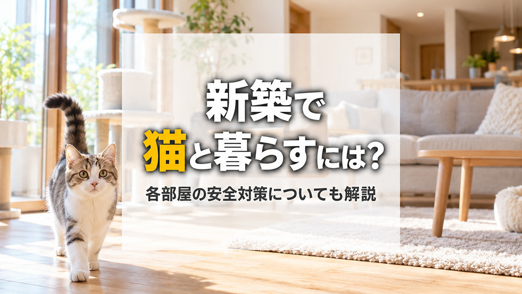 新築で猫と暮らすには？各部屋の安全対策についても解説の画像