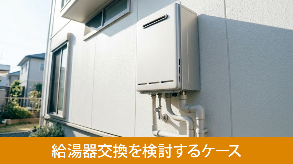 リノベーション時に給湯器交換を検討するケース