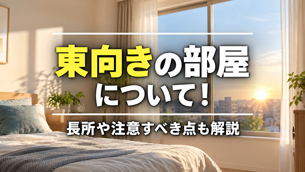東向きの部屋について！長所や注意すべき点も解説の画像
