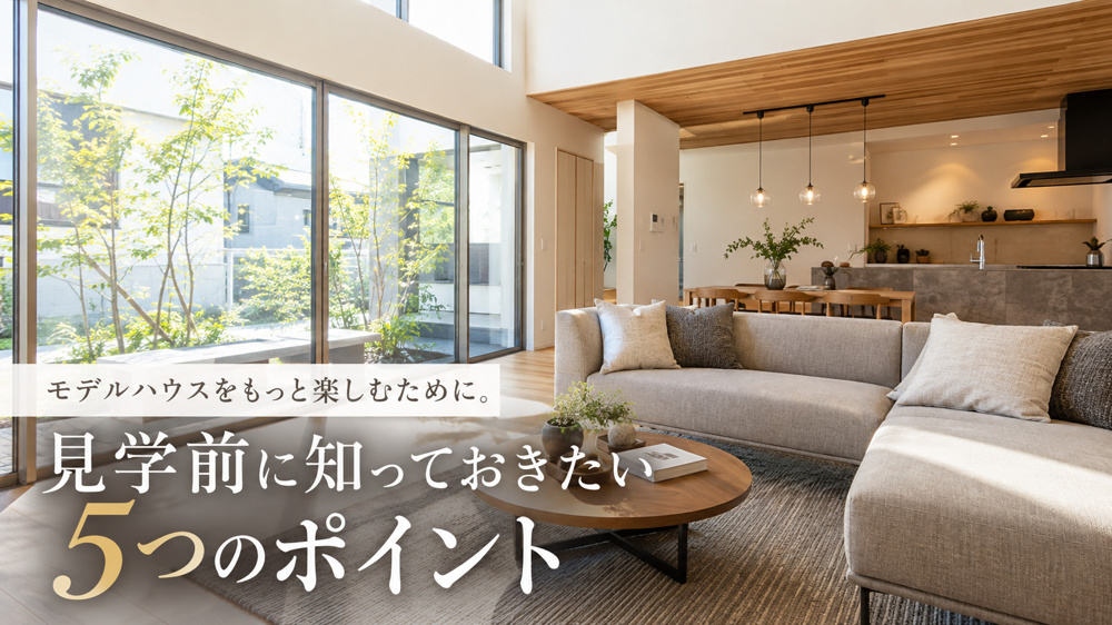 モデルハウス見学前に知っておきたい5つのポイントの画像