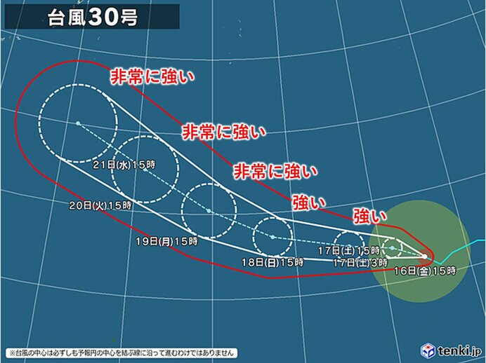 台風30号の画像