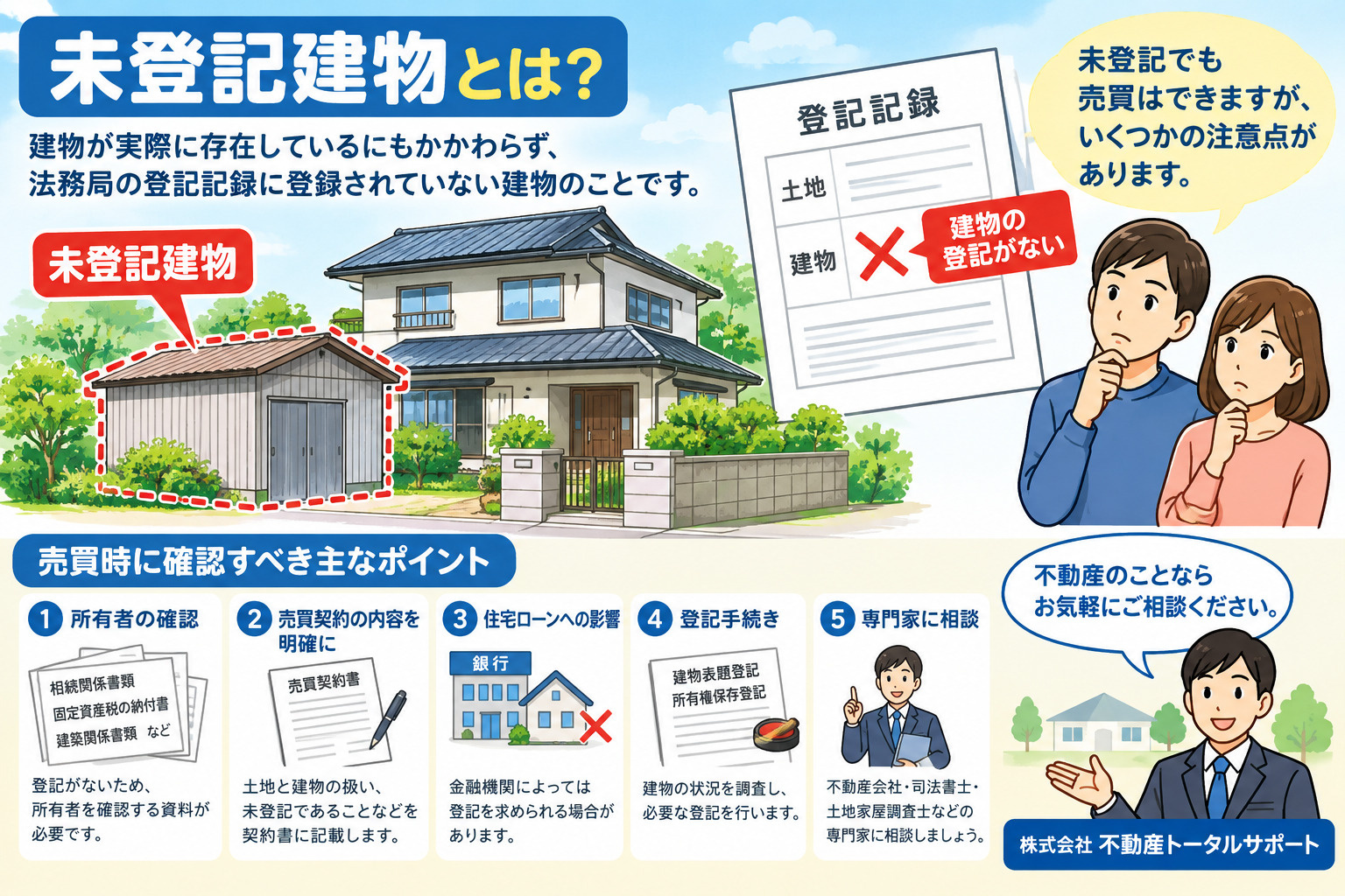 【弥富市不動産売却】未登記建物の売買とは？の画像