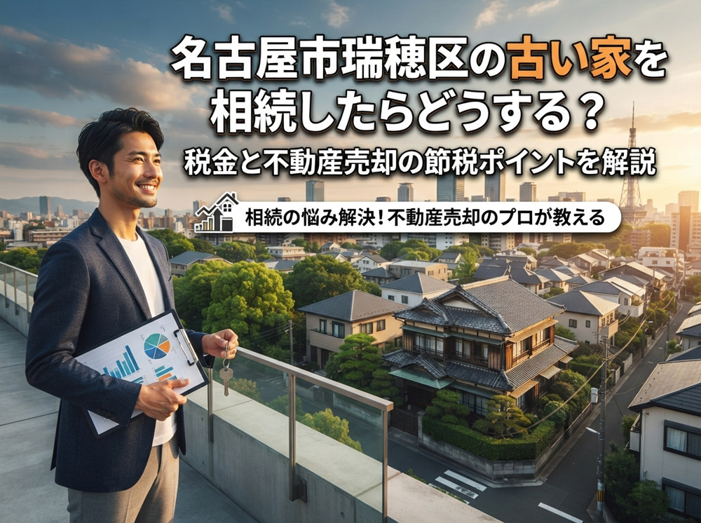 名古屋市瑞穂区の古い家を相続したら？税金と不動産売却の節税ポイントを解説の画像