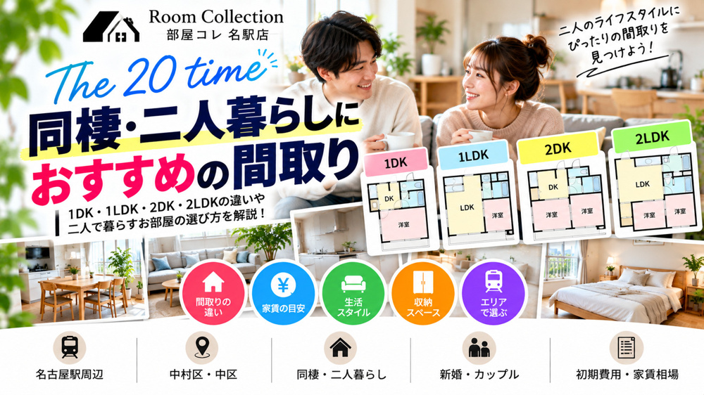 20「同棲・二人暮らしにおすすめの間取り」の画像