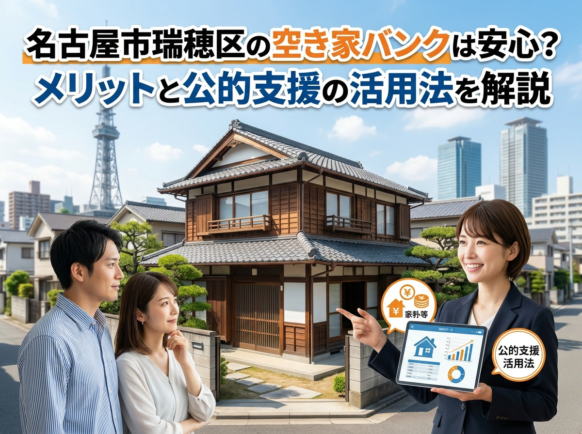 名古屋市瑞穂区の空き家バンクは安心?メリットと公的支援の活用法を解説の画像