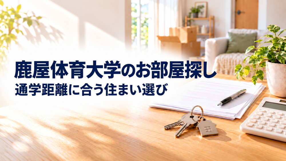 鹿屋体育大学周辺で賃貸物件を探す新入生必見！通学距離に合った選び方を解説の画像