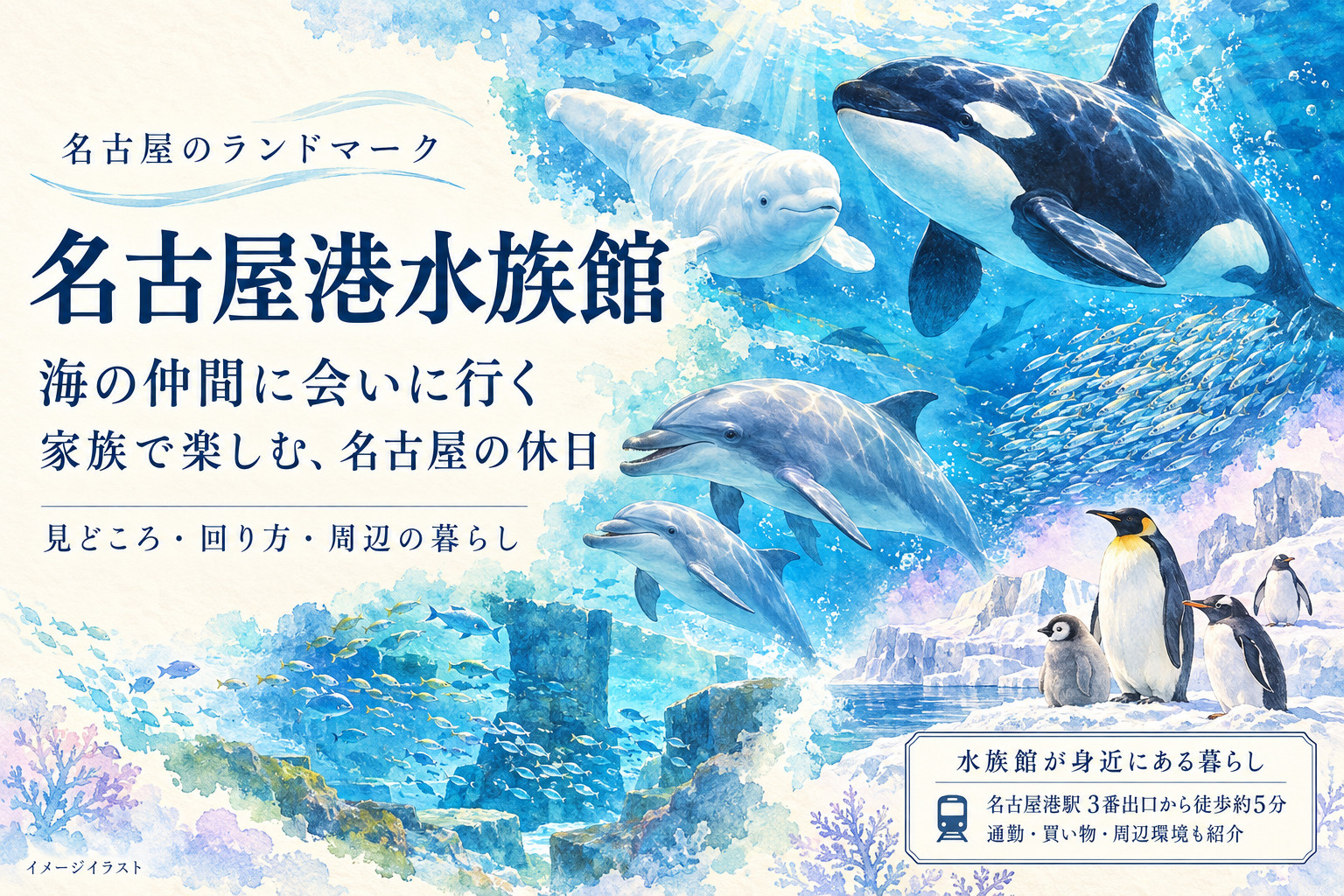 名古屋港水族館の見どころと回り方｜料金・アクセス・子連れ情報の画像