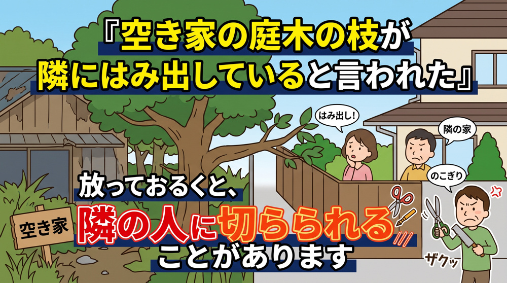 「越境した枝」は隣人が切れる？空き家所有者の備え の画像