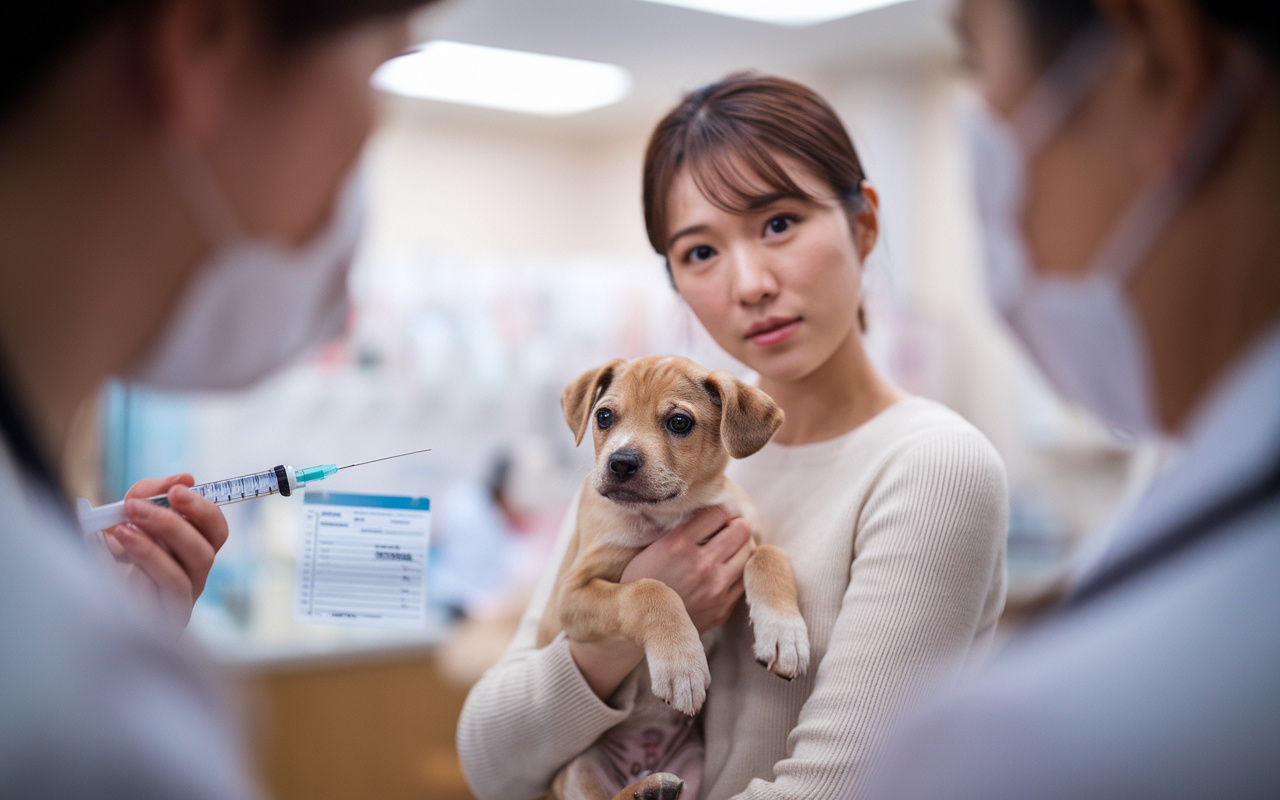 犬を迎える前の準備 ワクチンのことの画像