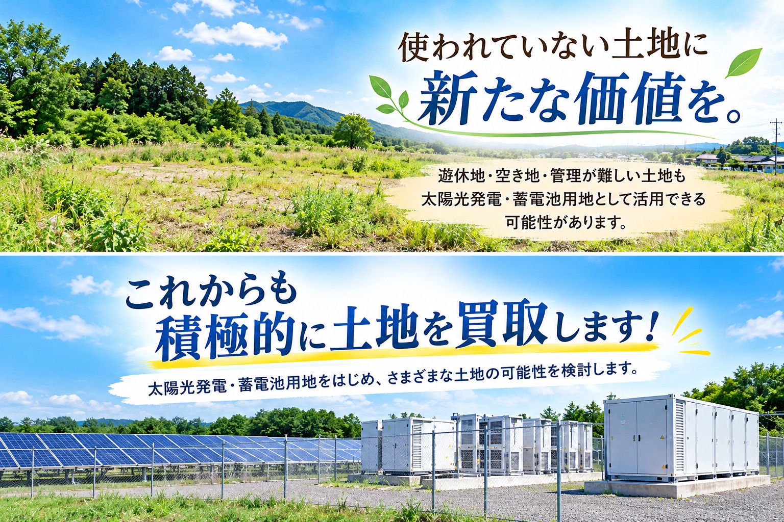 使われていない土地に新たな価値を・株式会社ロウタスの遊休地買取
