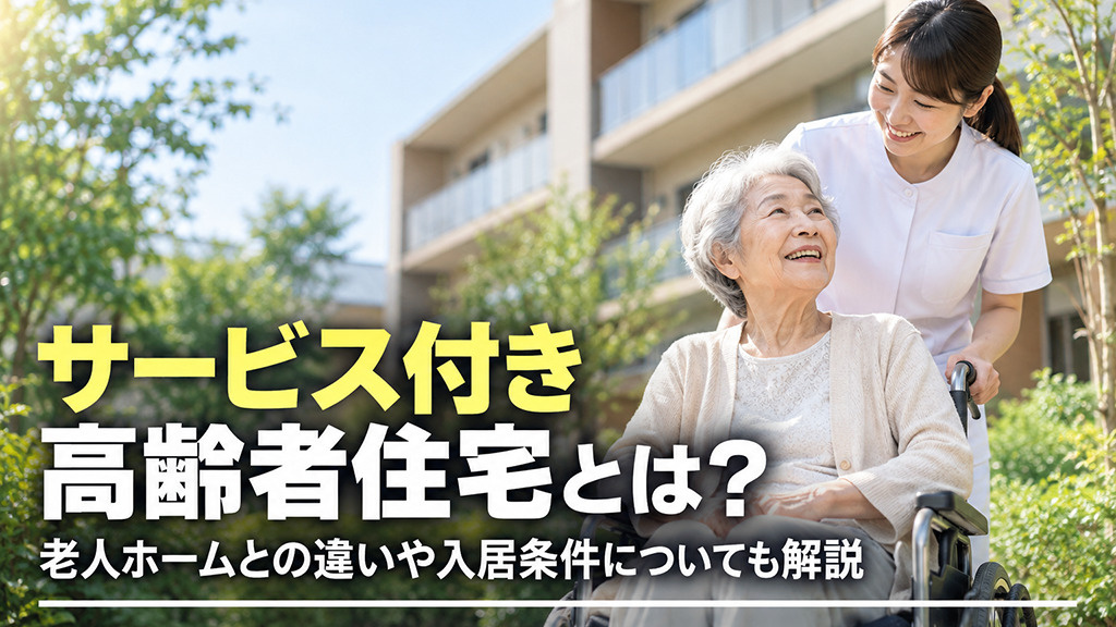 サービス付き高齢者住宅とは？老人ホームとの違いや入居条件についても解説