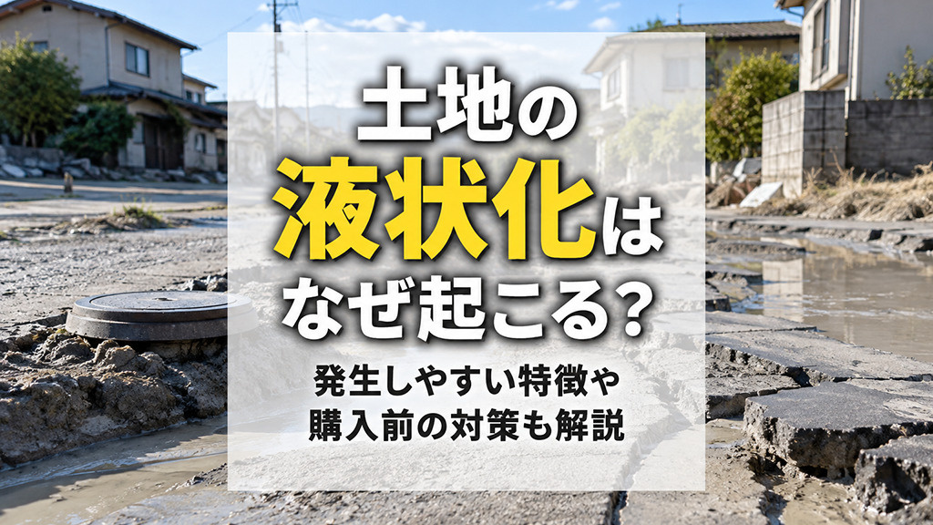 土地の液状化はなぜ起こる？発生しやすい特徴や購入前の対策も解説の画像