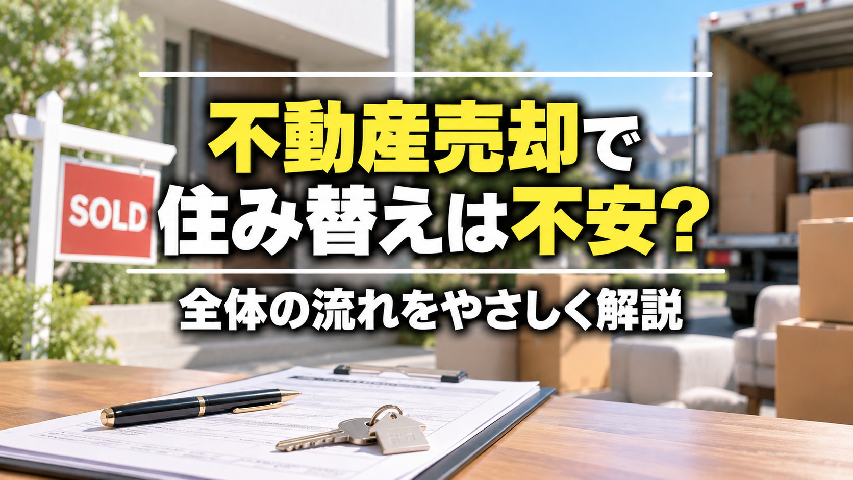 不動産売却で住み替えは不安?全体の流れをやさしく解説の画像