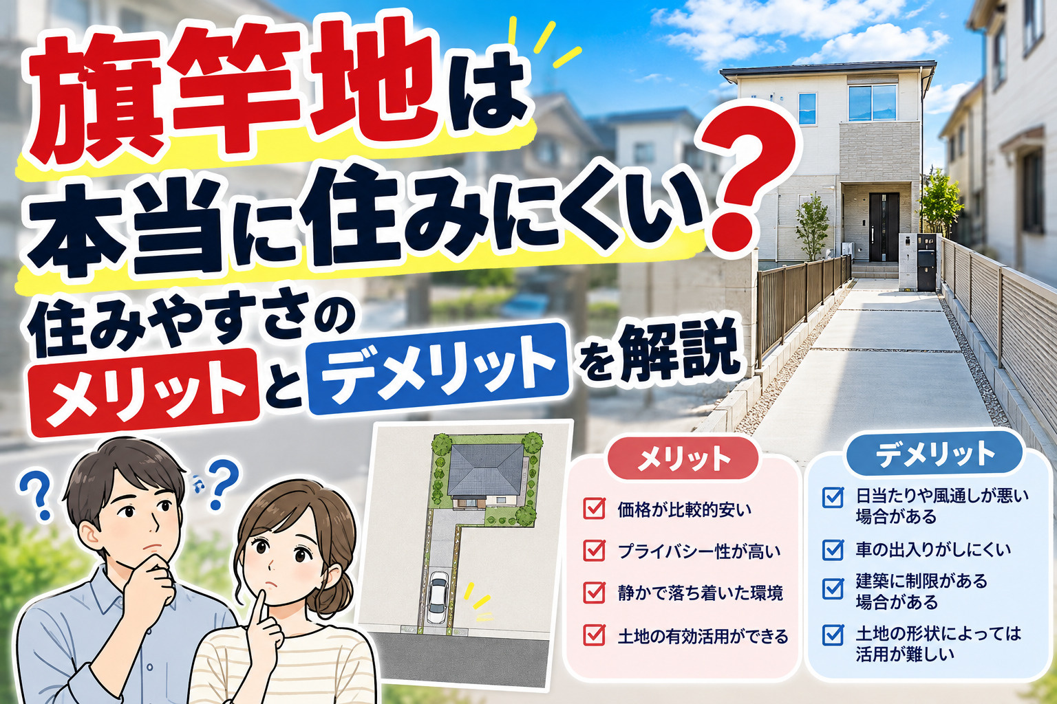 広い土地購入前の注意点は?外構費と維持管理費まで総額を確認の画像