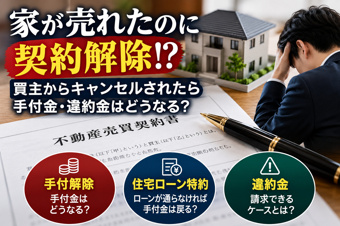 売買契約後に買主がキャンセル!手付金・違約金・ローン特約を解説|RENOLAZEの画像