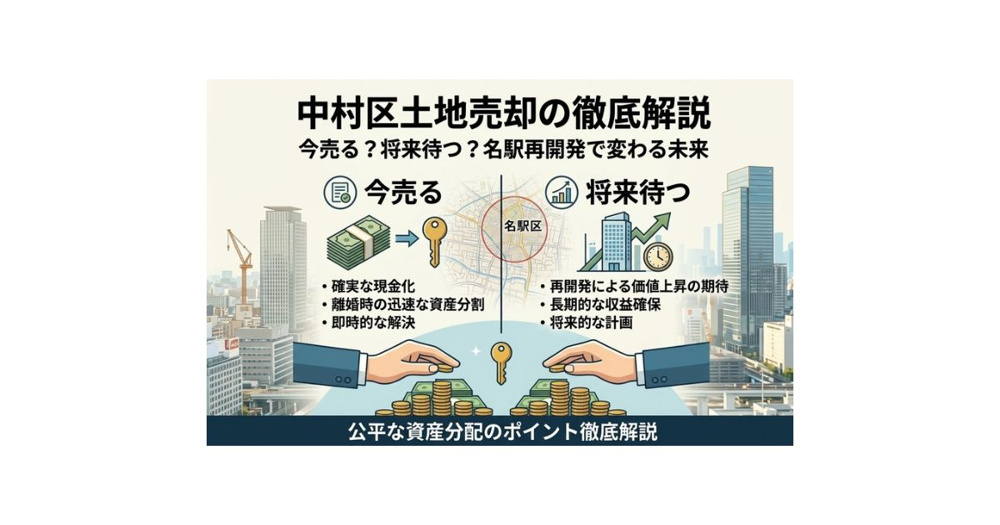 中村区の土地売却は今か将来か？名駅再開発で変わる将来性を解説の画像
