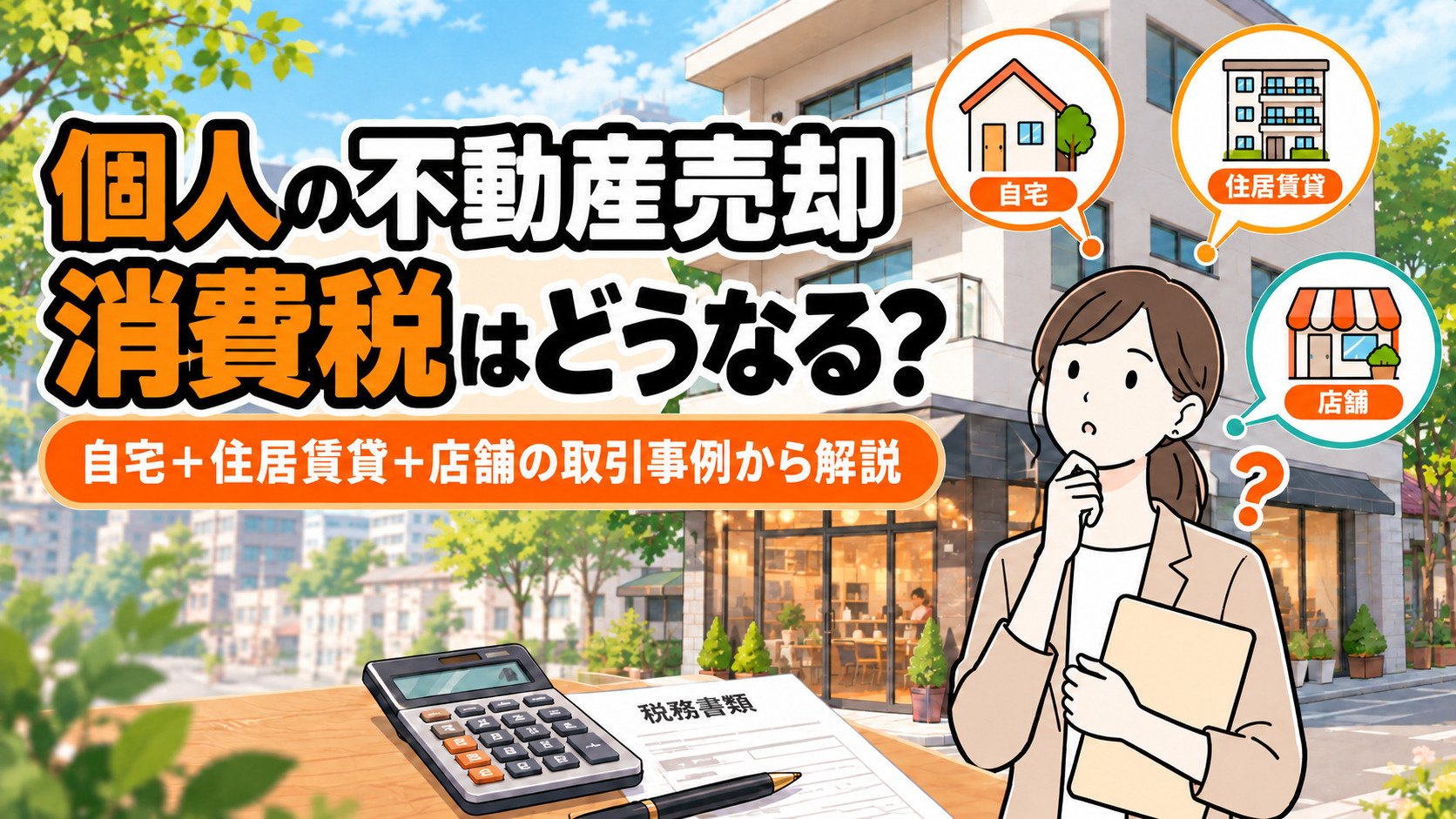 個人が売る不動産に消費税はかかる？自宅兼収益物件の取引事例から解説の画像
