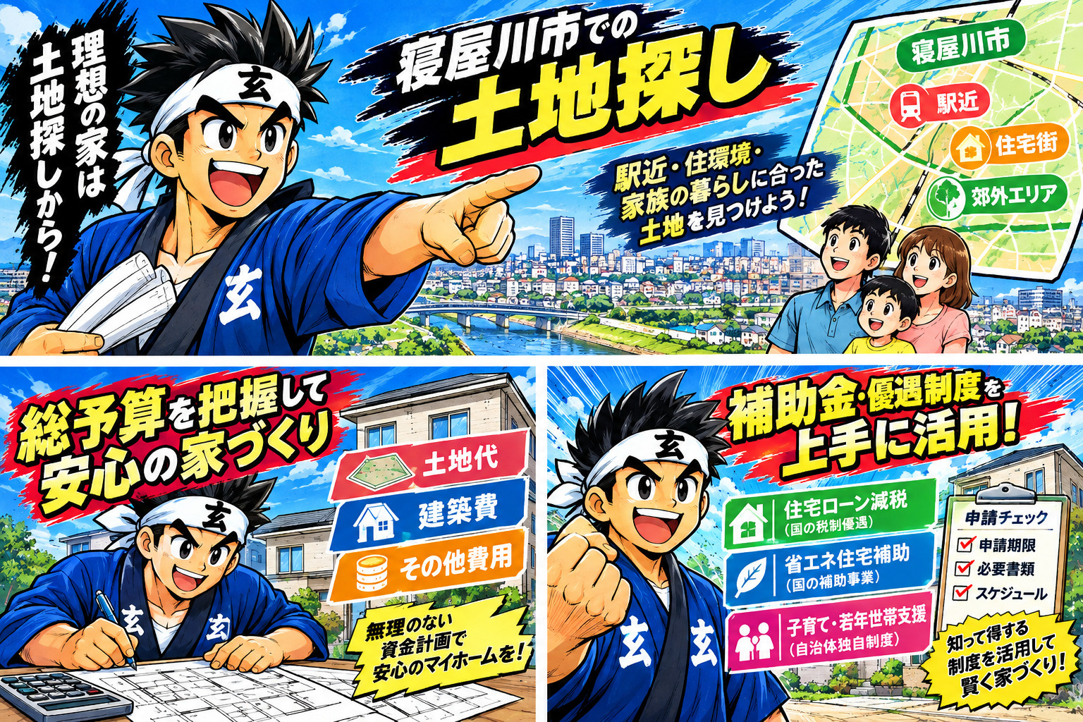 寝屋川で土地相場と建築費はどれくらい?その他費用や補助金制度施行会社選定まで解説の画像