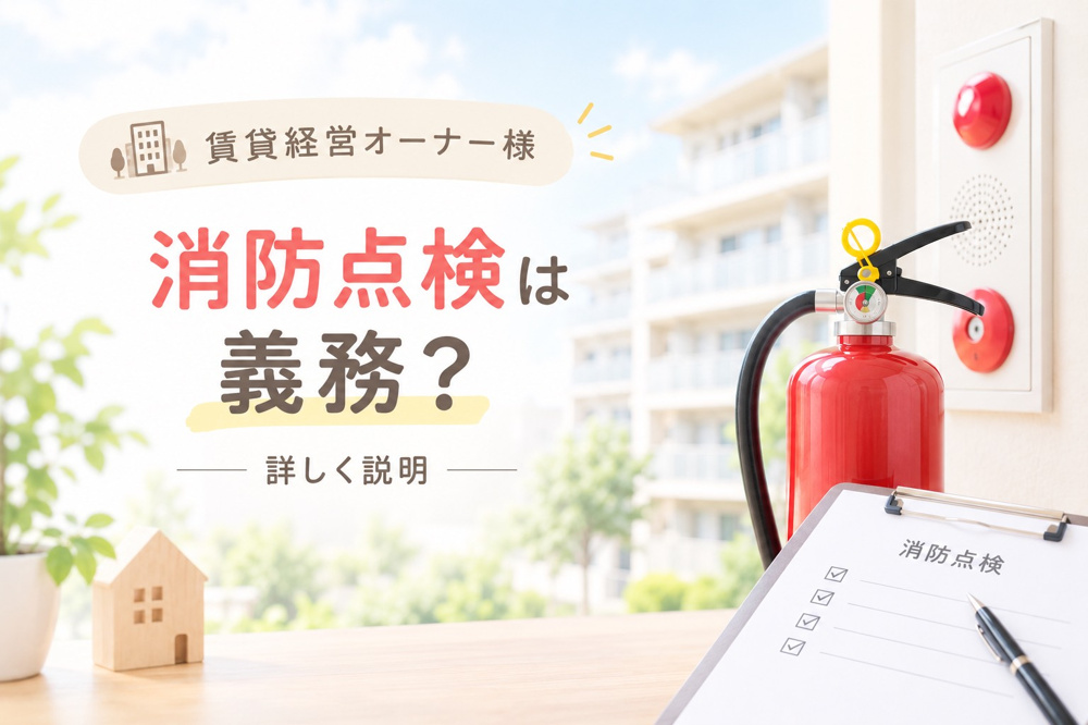 アパートの消防設備点検は義務？費用相場と放置リスク・正しい対応手順の画像