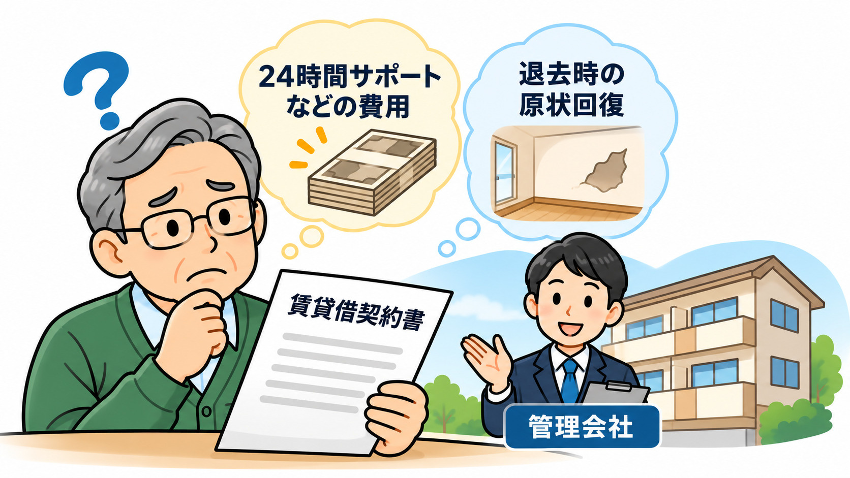 オーナー様は賃貸借契約書の内容を確認してますかの画像