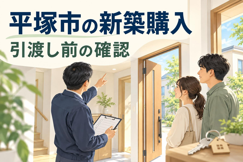 平塚市の新築戸建て購入｜引渡し前の立会いで確認する設備・傷・書類の画像