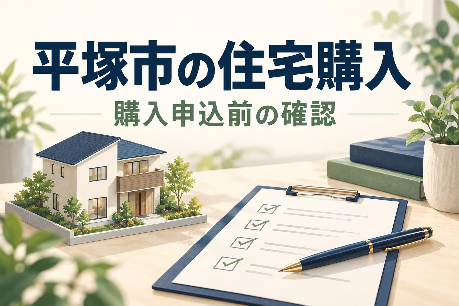 平塚市で住宅購入を申し込む前に|価格以外に伝える条件と未確認事項の画像