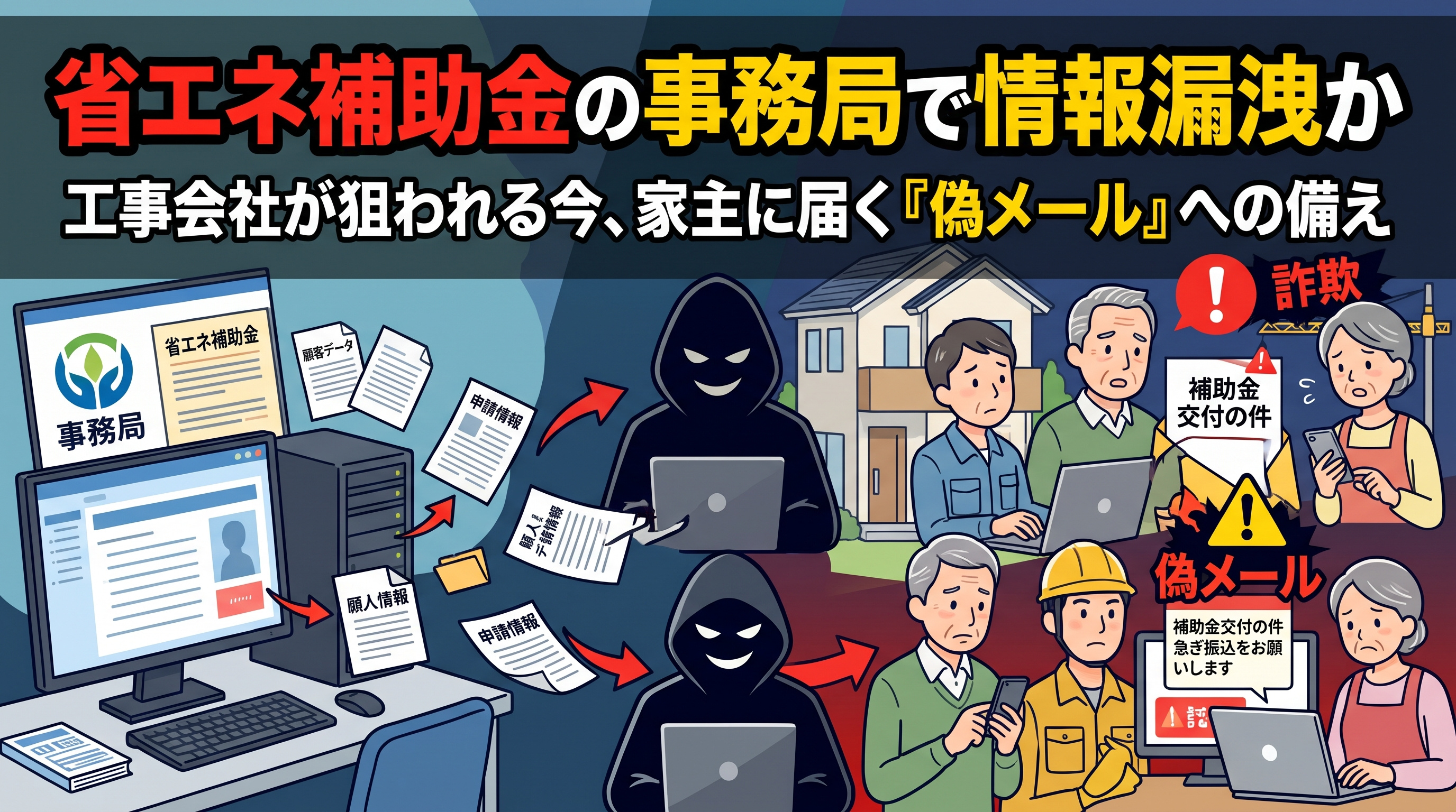 23,918名分漏洩の可能性|省エネ補助金と家主の備えの画像