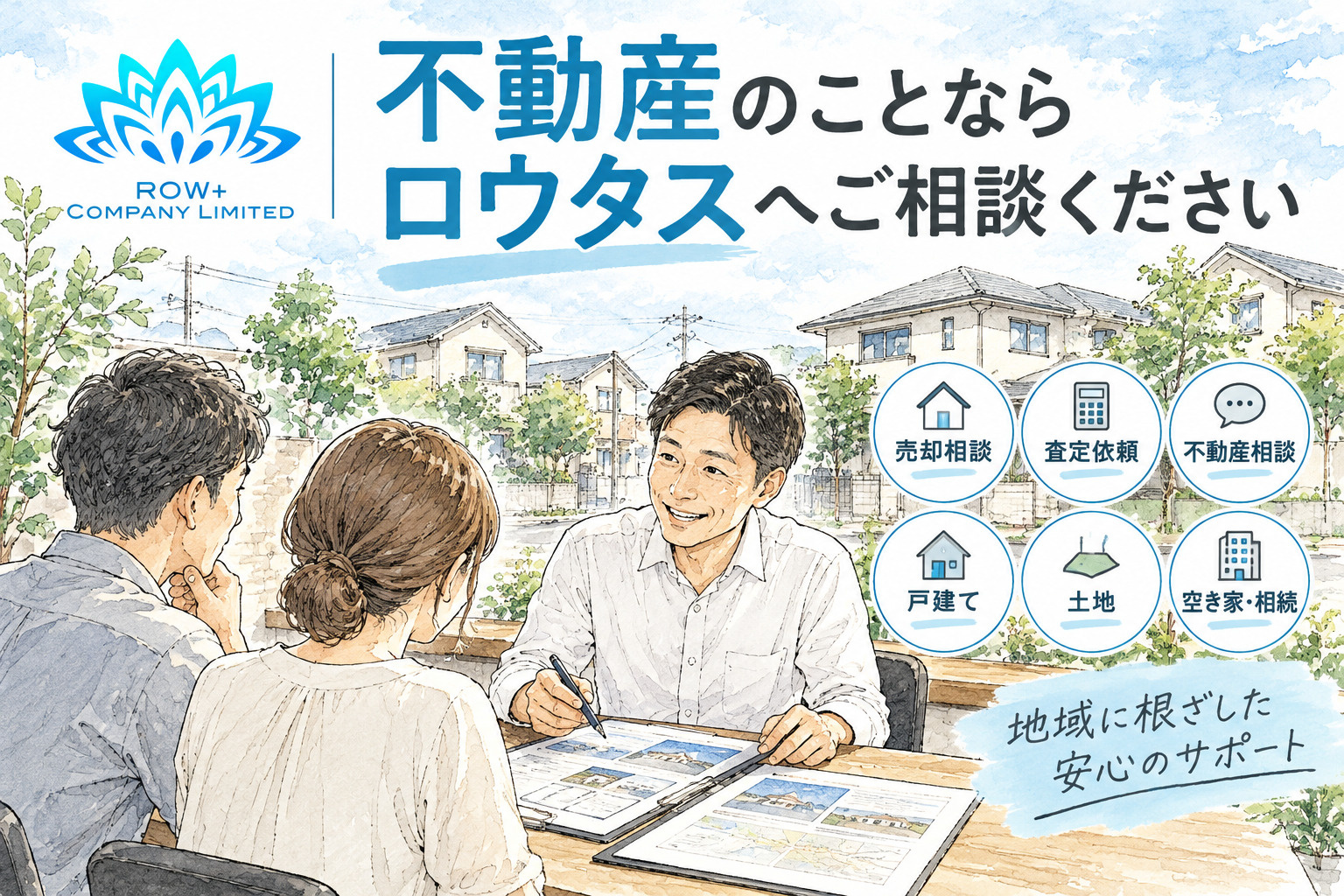 太田市の不動産売却・査定・土地や空き家のご相談は株式会社ロウタスへ