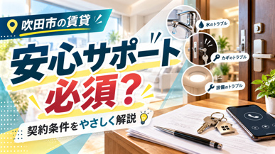 吹田市の賃貸安心サポートは必須?契約条件を解説の画像