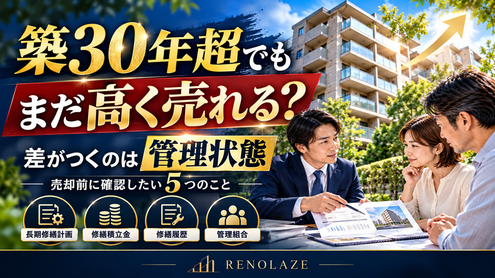 築30年超マンションの売却｜国交省の新たな検討と評価される管理状態の画像