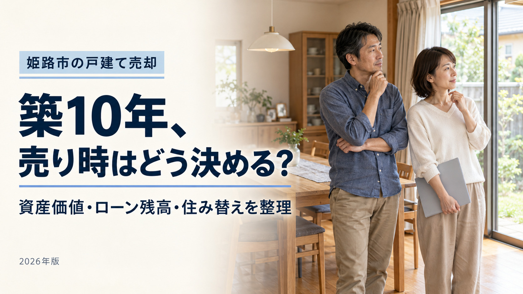 姫路市の築10年一戸建て売却【2026年最新】｜資産価値が高いうちに売り抜けるコツの画像