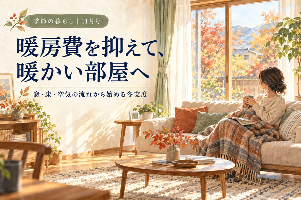 暖房をつけても部屋が寒いのはなぜ？暖房費を抑える7つの工夫【11月号】の画像