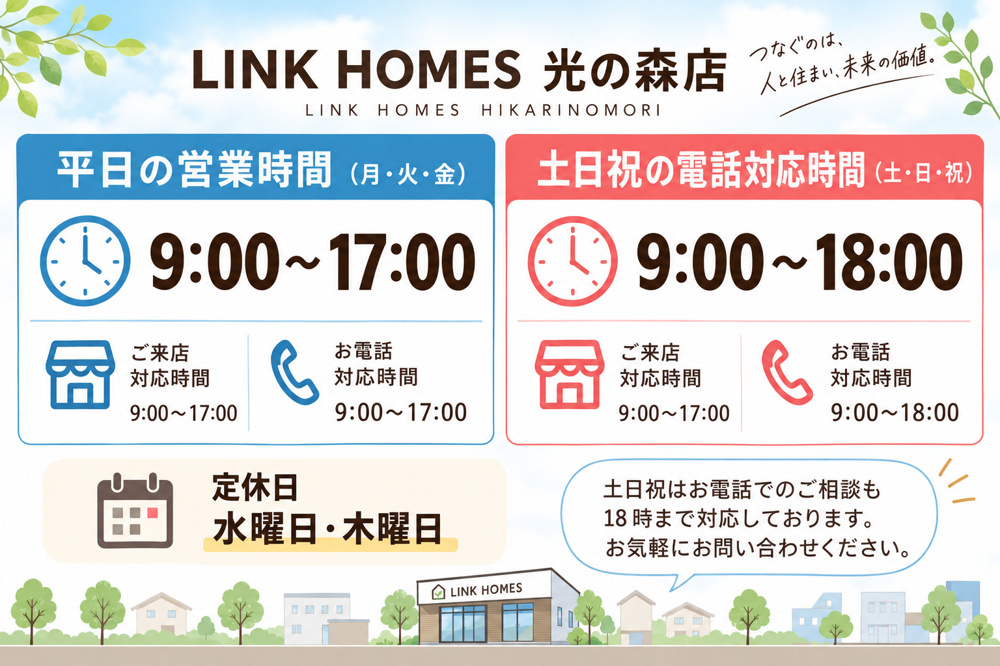 LINK HOMES 光の森店とは?所在地・営業時間・アクセスと相談方法まとめの画像