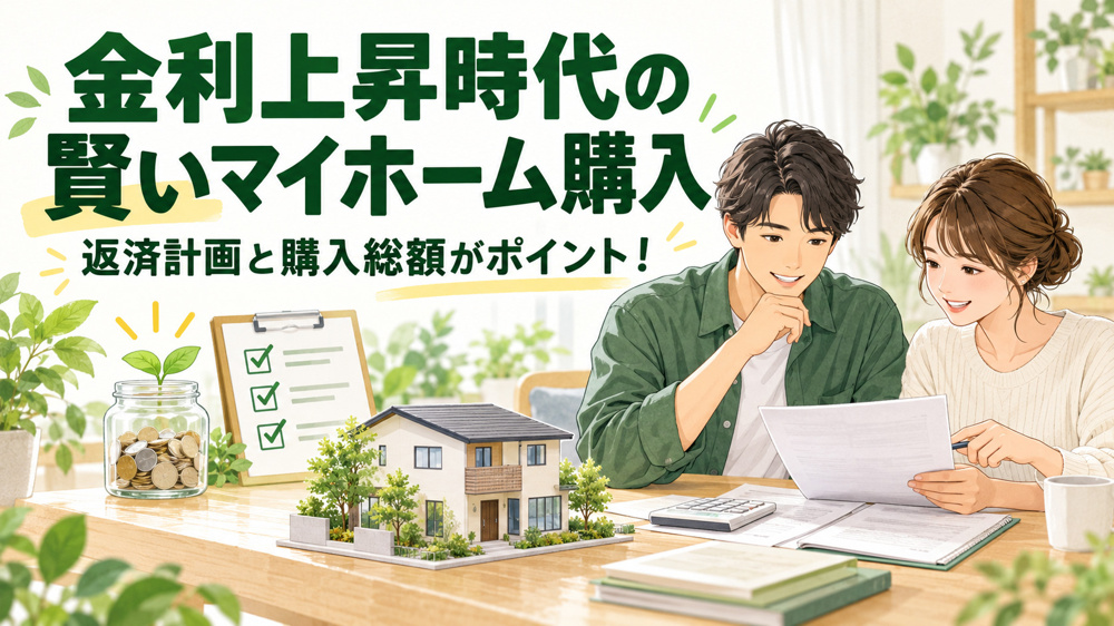  住宅ローン金利が上がる今、賢く家を買うには？購入総額を抑える5つのポイントの画像