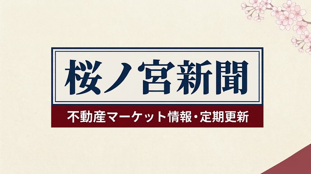 【桜ノ宮新聞・最新号】成約件数・単価の動きから読み解く、近畿圏不動産市場のリアルの画像