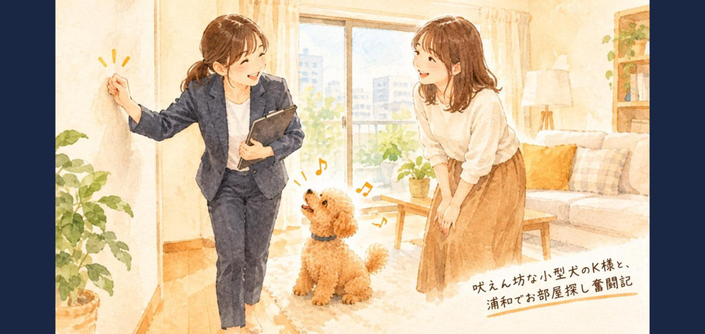 吠えん坊な小型犬のK様と、浦和でお部屋探し奮闘記の画像