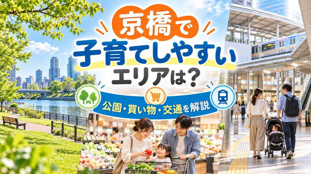 京橋で子育てしやすいエリアは？公園・買い物・交通を解説の画像