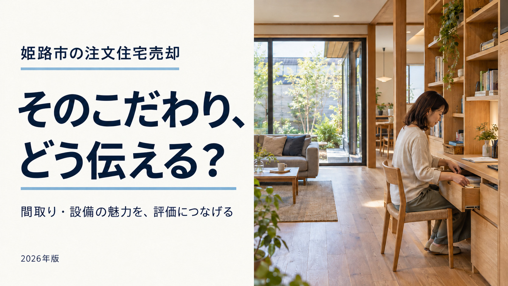 姫路市の注文住宅売却【2026年最新】｜こだわりの間取りや設備をプラス査定にする方法の画像