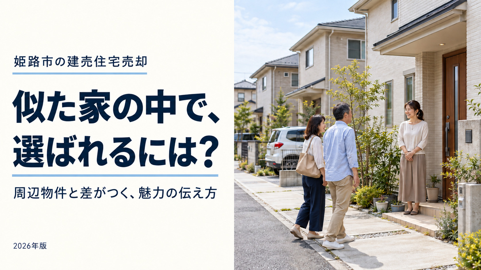 姫路市の建売住宅売却【2026年最新】｜周辺の類似物件に負けないための差別化戦略の画像